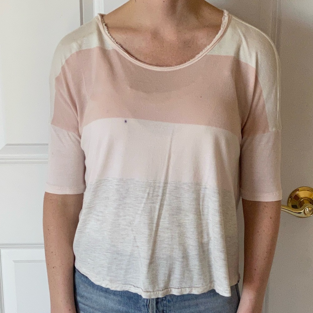 BUNDLE THREE oversized mid-length tops size small